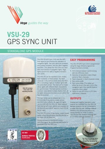 Vega VSU-29 - Hydrosphere UK Ltd.