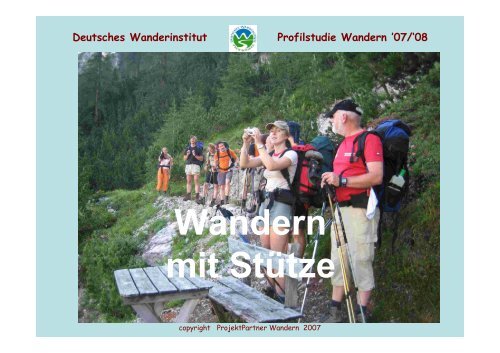 Deutsches Wanderinstitut Profilstudie Wandern '07/'08
