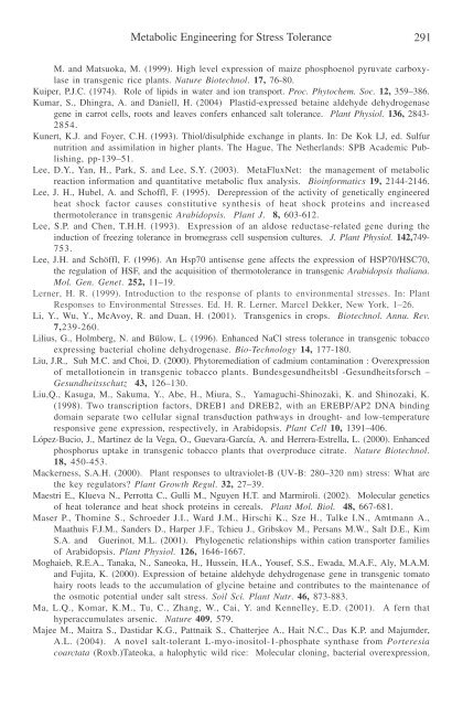 Physiology and Molecular Biology of Stress ... - KHAM PHA MOI