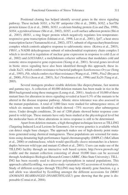 Physiology and Molecular Biology of Stress ... - KHAM PHA MOI