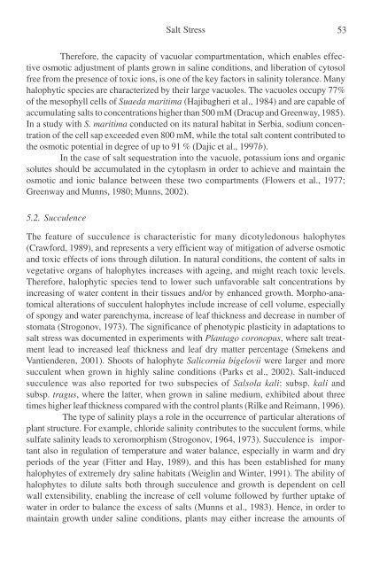 Physiology and Molecular Biology of Stress ... - KHAM PHA MOI