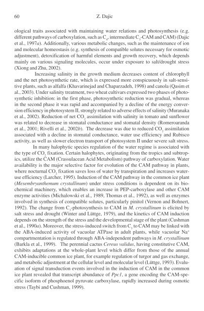 Physiology and Molecular Biology of Stress ... - KHAM PHA MOI