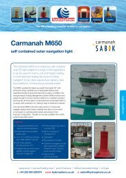 Carmanah M650 - Hydrosphere UK Ltd.