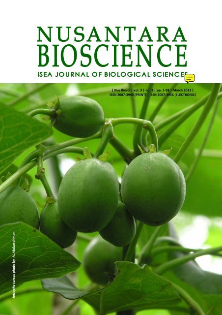 ISSN 2087-3940 (PRINT) | ISSN 2087-3956 ... - Biodiversitas