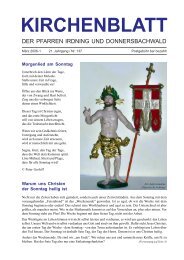Kirchenblatt 2006-1 - Pfarrverband Irdning