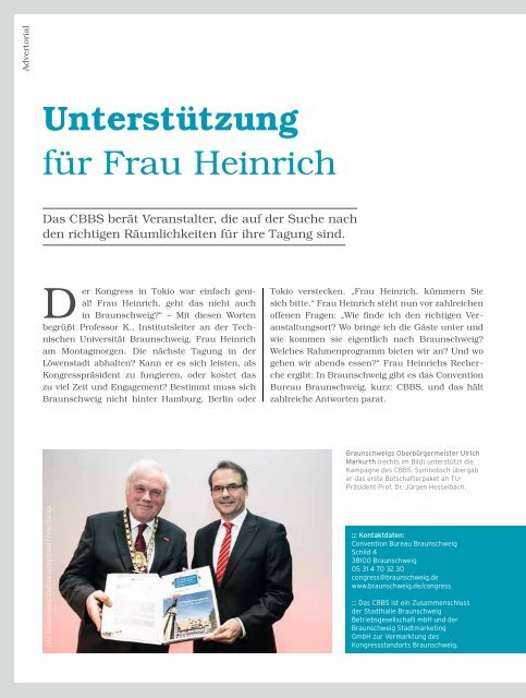 regjo Südostniedersachsen - Heft 1 - 2015 - Sonderbeilage - Treffpunkt