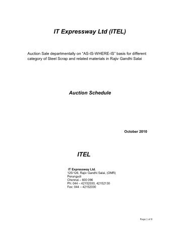 IT Expressway Ltd (ITEL) ITEL - tnrdc