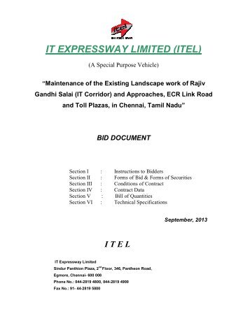 IT EXPRESSWAY LIMITED (ITEL) - tnrdc