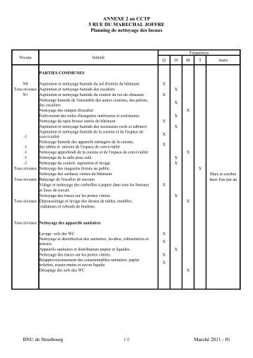 ANNEXE 2 au CCTP 5 RUE DU MARECHAL JOFFRE Planning de ...