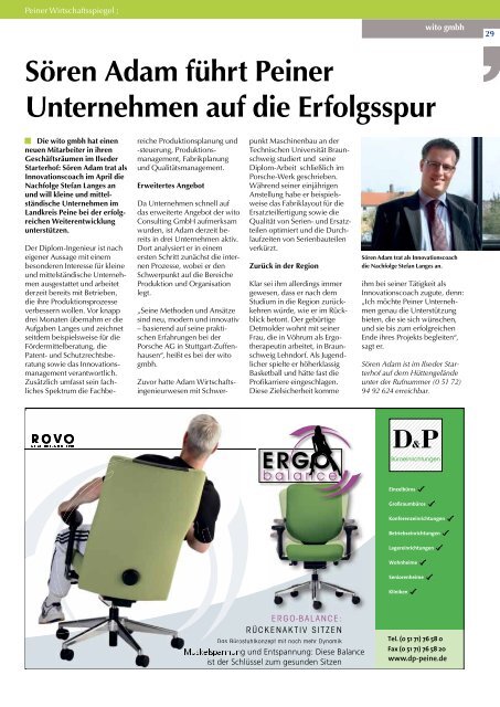 Peiner Wirtschaftsspiegel Wirtschaftsspiegel â€ž Freizeit, Fitness ...