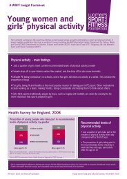 factsheet - young women and girls physical activity - Women's Sport ...