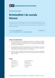 Kriminalitet i de sociale klasser - Arbejderbevægelsens Erhvervsråd