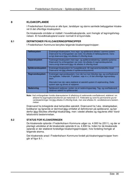 Spildevandsplan 2012 2015 Forslag Frederikshavn Kommune