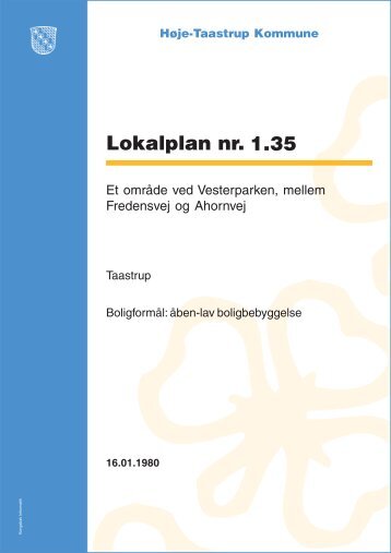 HÃ¸je Taastrup Kommune Lokalplan 1.35