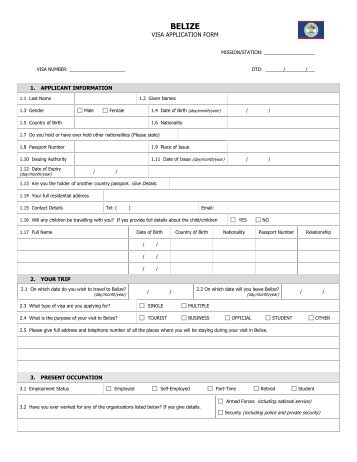 VISA APPLICATION FORM - EaseMyTrip