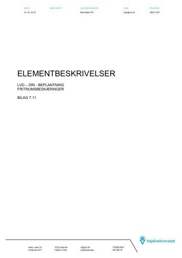 ELEMENTBESKRIVELSER - vdvejdrift.dk