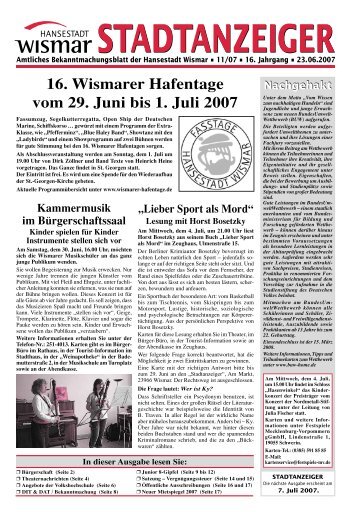 PDF: 1,8 MB - Hansestadt Wismar