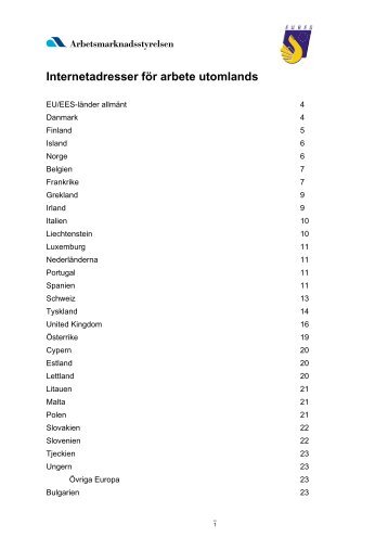 lista med alla möjliga platsbanker - WiTEC SWEDEN