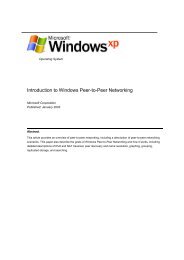 Introduction to Windows Peer-to-Peer Networking - DAIMI Wiki Server