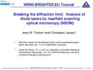 Analysis of diode lasers by nearfield scanning optical ... - brighter.eu