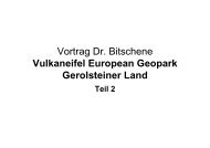 Vortrag Dr. Bitschene Vulkaneifel European Geopark Gerolsteiner ...