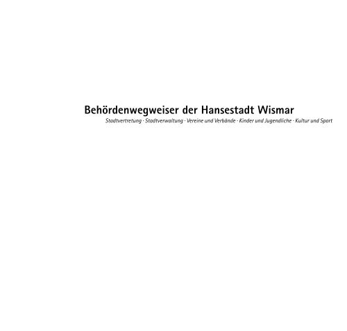 PDF: 2,7 MB - Hansestadt Wismar