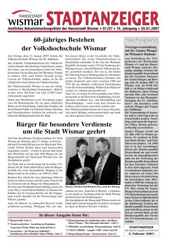 PDF: 1 MB - Hansestadt Wismar