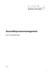 Geschäftsprozessmanagement - WiWi-TReFF