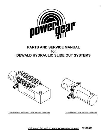 PARTS AND SERVICE MANUAL for DEWALD ... - Power Gear