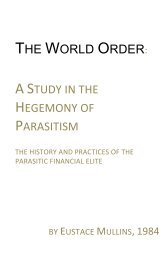 Study of the Hegemony of Parasitism - michaeljgoodnight.com