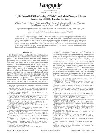 Highly Controlled Silica Coating of PEG-Capped Metal ...