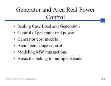 Generators - PowerWorld