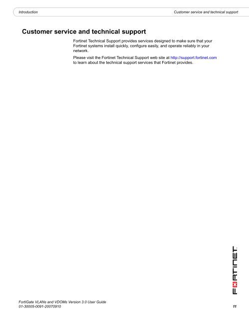 FortiGate documentation I
