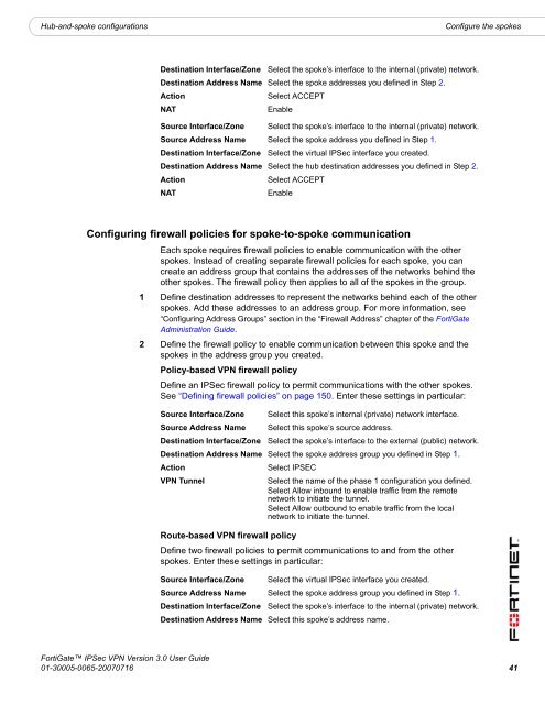 FortiGate IPSec VPN User Guide - FirewallShop.com