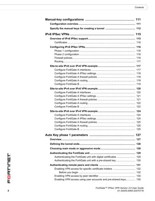 FortiGate IPSec VPN User Guide - FirewallShop.com