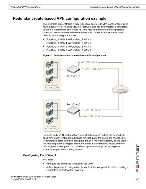 FortiGate IPSec VPN User Guide - FirewallShop.com