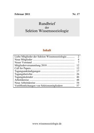 The Changing Role of Religion - Sektion Wissenssoziologie der ...
