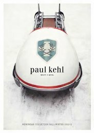 MENSWEAR COLLECTION FALL/WINTER 2012/13 - Paul Kehl
