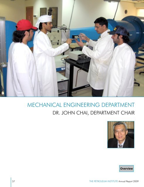 The PI Annual Report 2009 - The Petroleum Institute