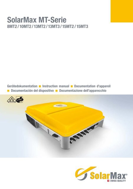SolarMax MT-Serie - Solar360