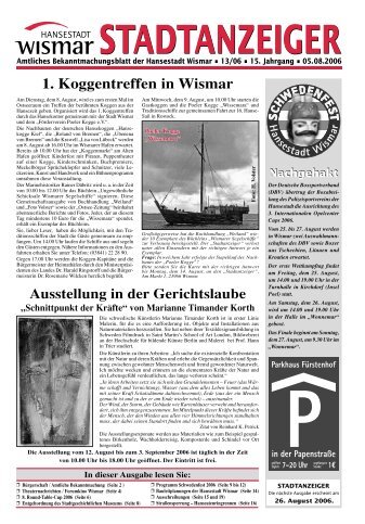 PDF: 1,8 MB - Hansestadt Wismar