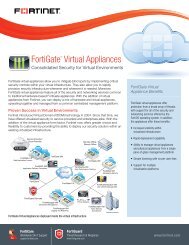 FortiGate virtual appliances - Fortinet