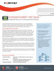 FortiGate/FortiWiFiÂ®-20C Series - Fortinet