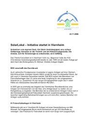 SolarLokal â Initiative startet in Viernheim