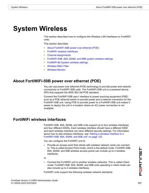 FortiGate Administration Guide - FirewallShop.com