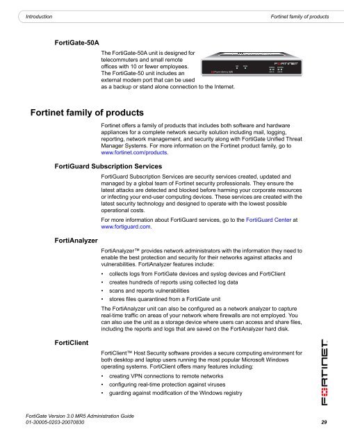 FortiGate Administration Guide - FirewallShop.com