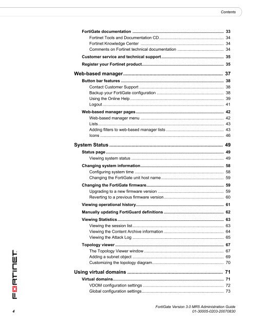 FortiGate Administration Guide - FirewallShop.com