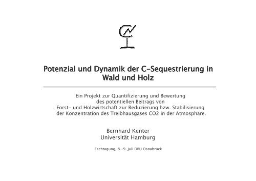 Potenzial und Dynamik der C-Sequestrierung in Wald und Holz