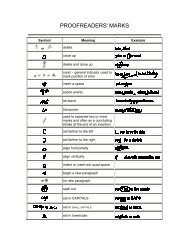PROOFREADERS' MARKS