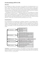 Kurzbeschreibung WTW LF 340 - LUIW